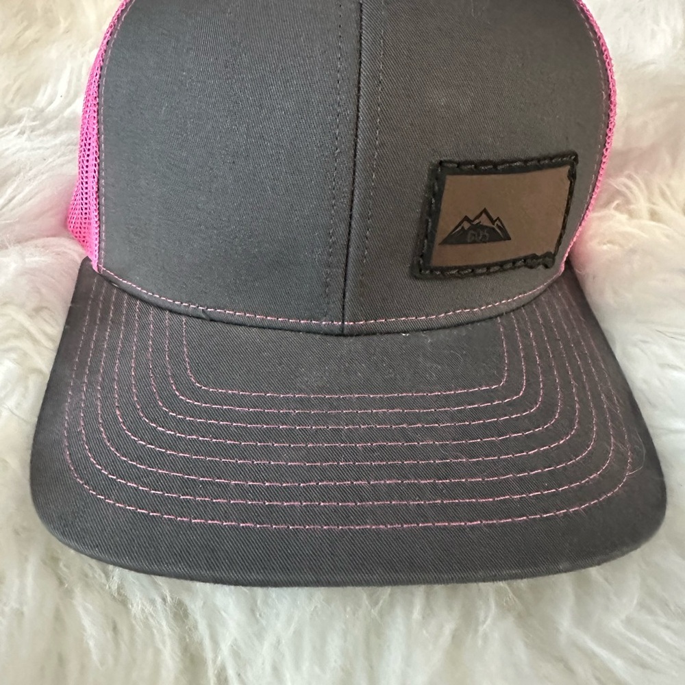 Richardson Gray and Pink Trucker Hat